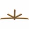 Ekena Millwork Alberta Rough Sawn Timber Gable Bracket, Western Red Cedar, 84"W x 38"H x 2"D x 4"F, 11/12 Pitch GBW084X38X0204ALB00RWR - alternate 4